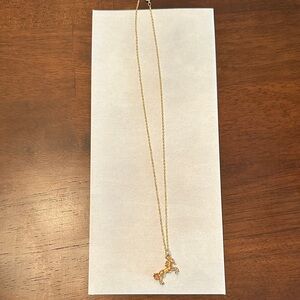 Gold Horse Pendant Necklace